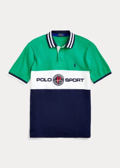 Men's Polo Ralph Lauren Custom Slim Fit Mesh Polos | 719623QGZ